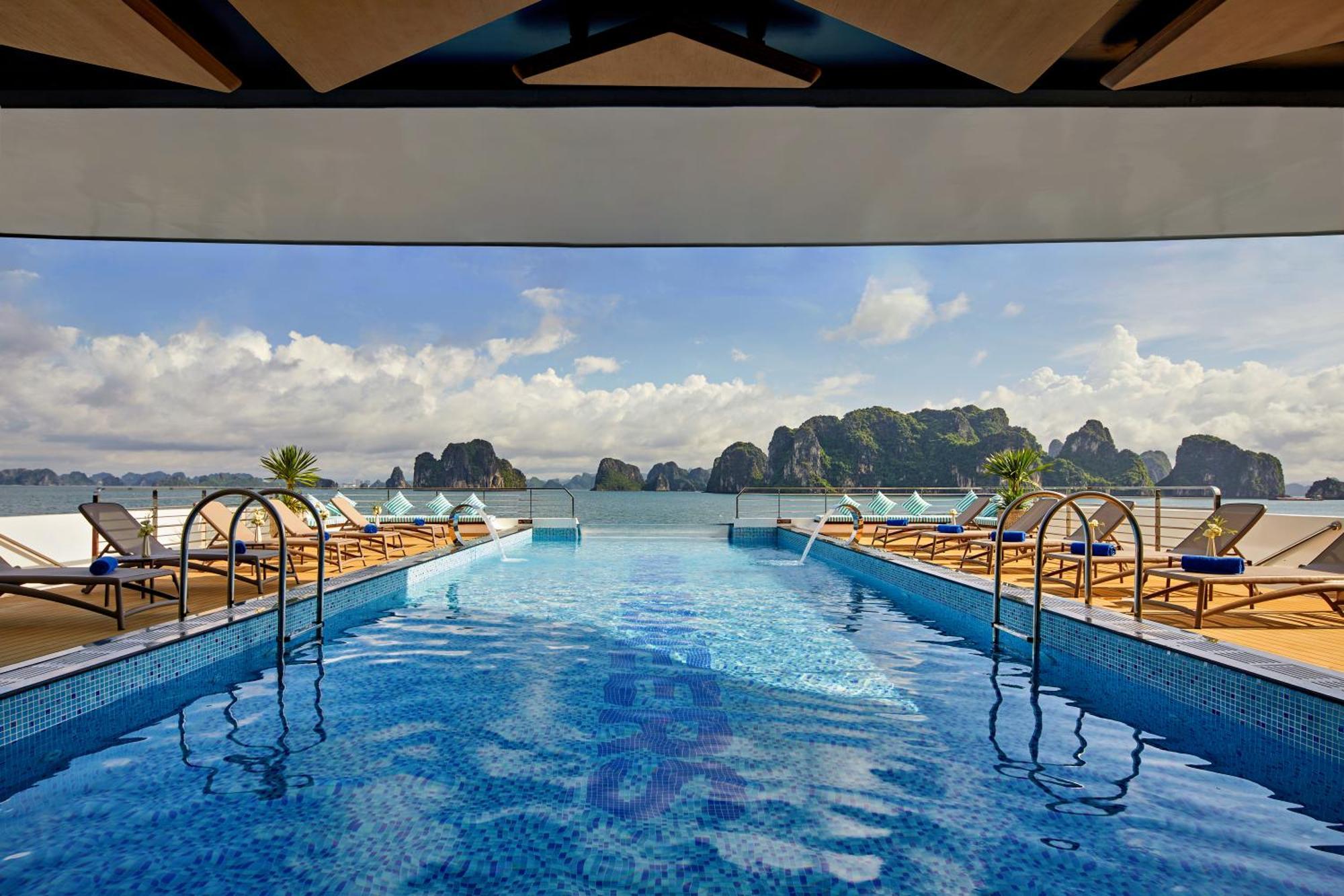 فندق Grand Pioneers Halong Bay Cruise 2 ها لونغ المظهر الخارجي الصورة